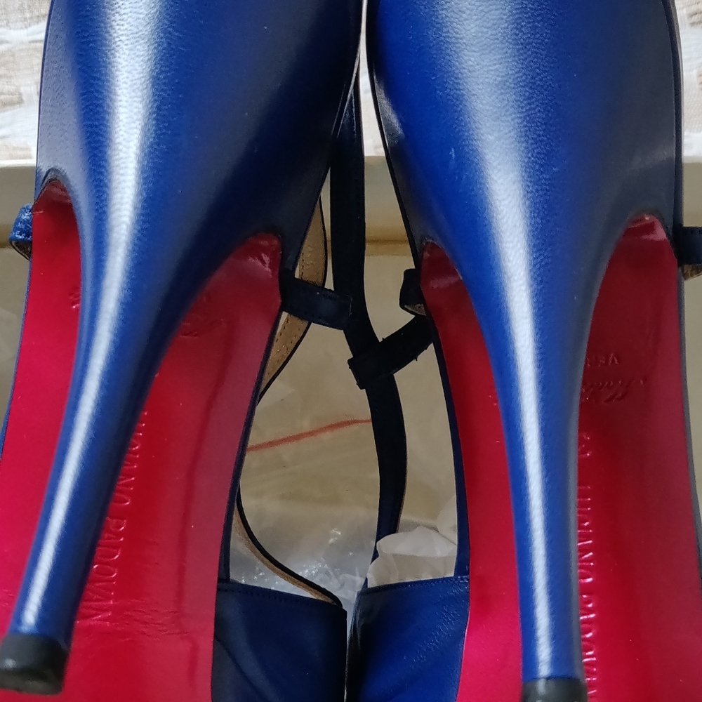 Luciano Padovan (Italy) Blue High Heel Sandals 🇮🇹 - Picture 9 of 15